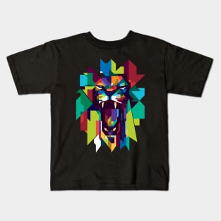 colorful lion Kids T-Shirt